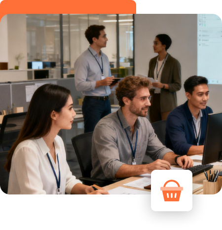 Sourcing team at work